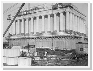 Construction of the Lincoln Memorial